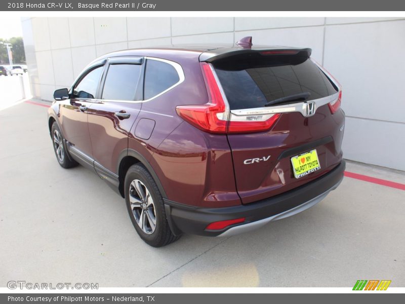 Basque Red Pearl II / Gray 2018 Honda CR-V LX