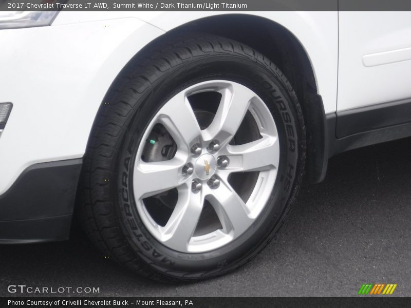 Summit White / Dark Titanium/Light Titanium 2017 Chevrolet Traverse LT AWD
