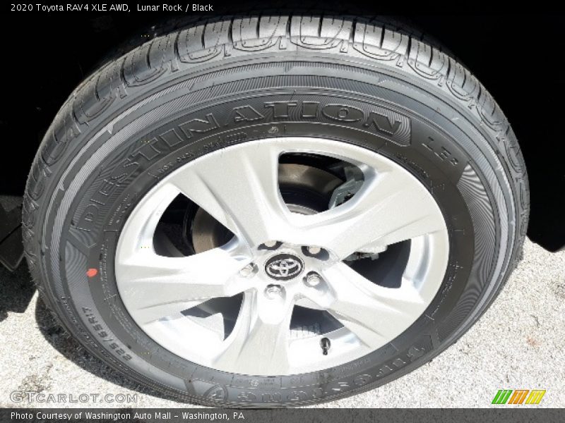 Lunar Rock / Black 2020 Toyota RAV4 XLE AWD