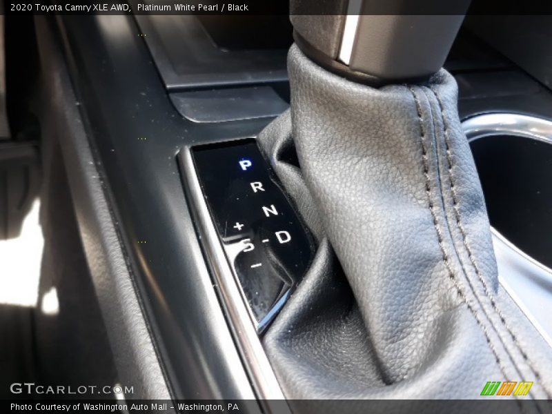 Platinum White Pearl / Black 2020 Toyota Camry XLE AWD