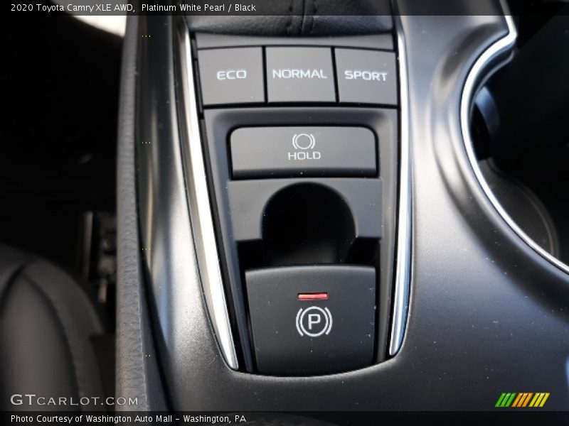 Platinum White Pearl / Black 2020 Toyota Camry XLE AWD