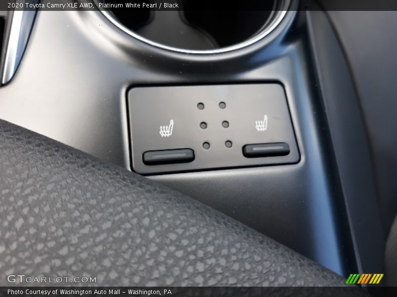 Platinum White Pearl / Black 2020 Toyota Camry XLE AWD