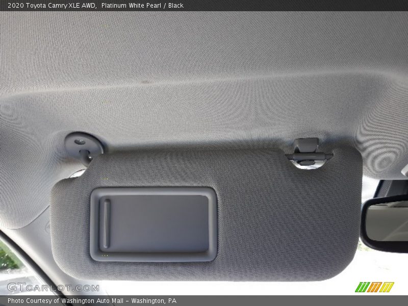Platinum White Pearl / Black 2020 Toyota Camry XLE AWD