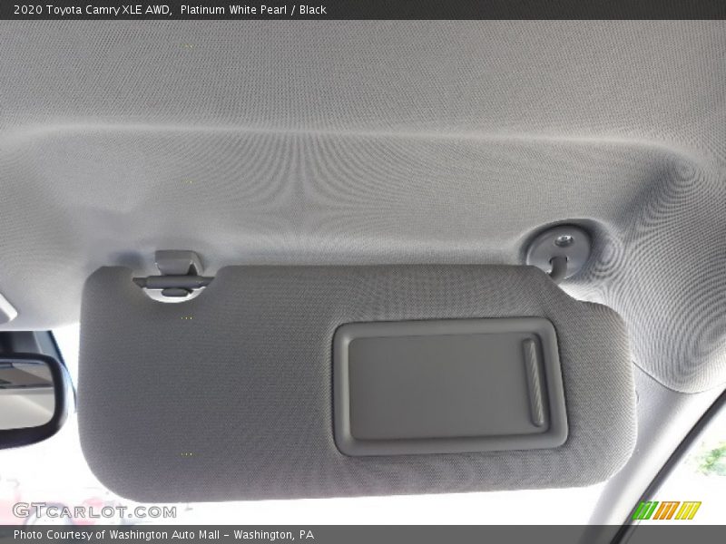 Platinum White Pearl / Black 2020 Toyota Camry XLE AWD