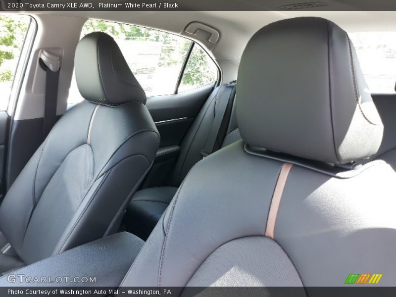 Platinum White Pearl / Black 2020 Toyota Camry XLE AWD