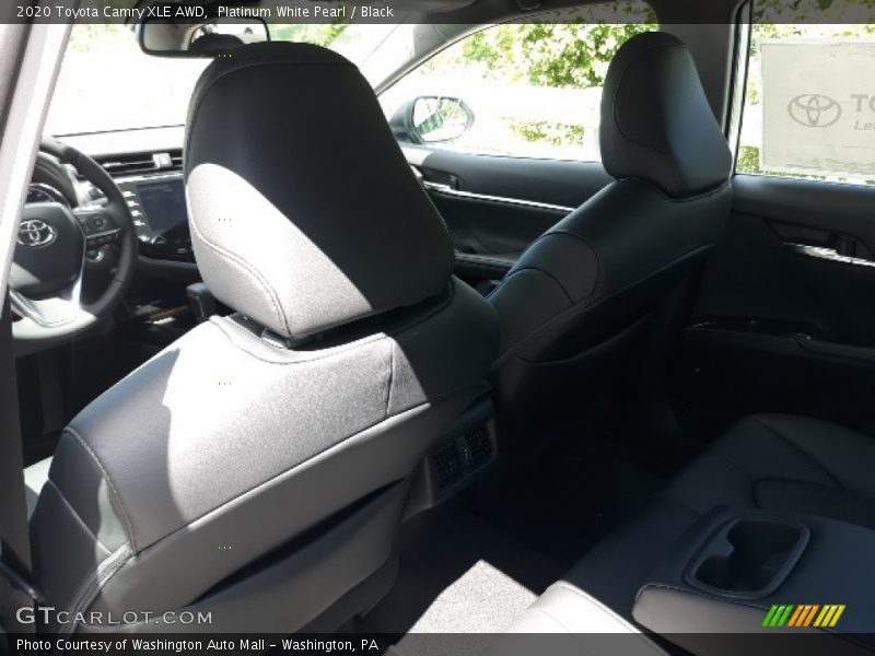Platinum White Pearl / Black 2020 Toyota Camry XLE AWD