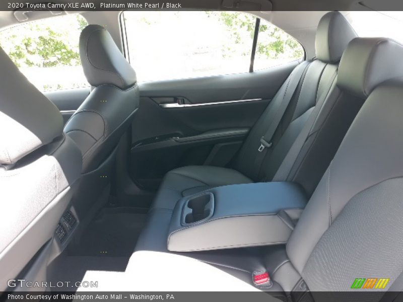 Platinum White Pearl / Black 2020 Toyota Camry XLE AWD