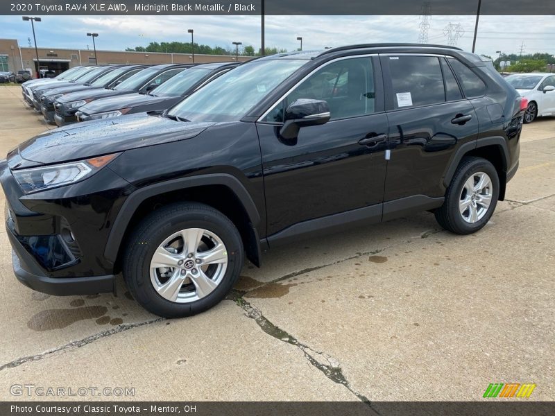 Midnight Black Metallic / Black 2020 Toyota RAV4 XLE AWD