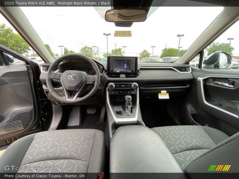 Midnight Black Metallic / Black 2020 Toyota RAV4 XLE AWD