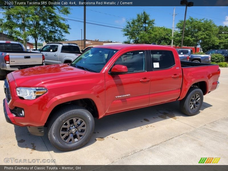 Barcelona Red Metallic / Cement 2020 Toyota Tacoma SR5 Double Cab 4x4