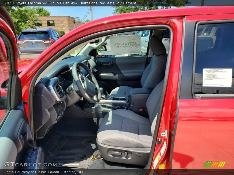 Barcelona Red Metallic / Cement 2020 Toyota Tacoma SR5 Double Cab 4x4