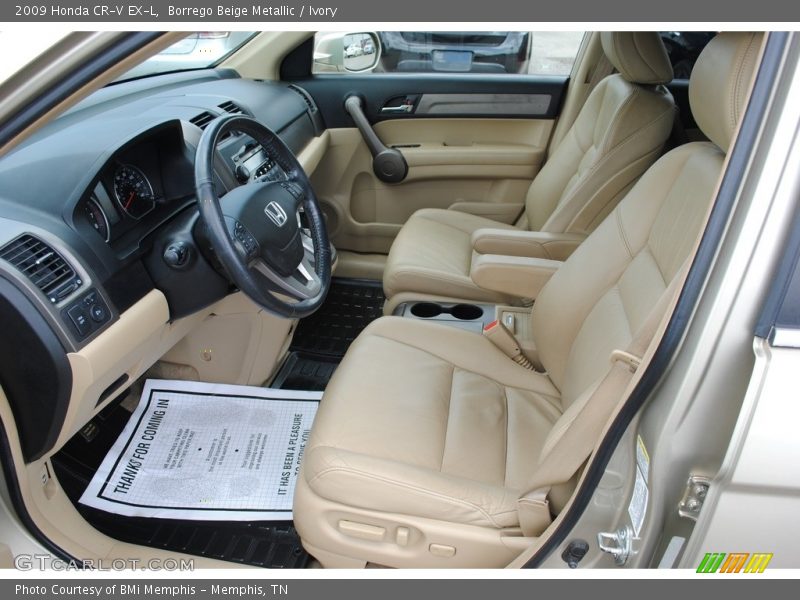 Borrego Beige Metallic / Ivory 2009 Honda CR-V EX-L