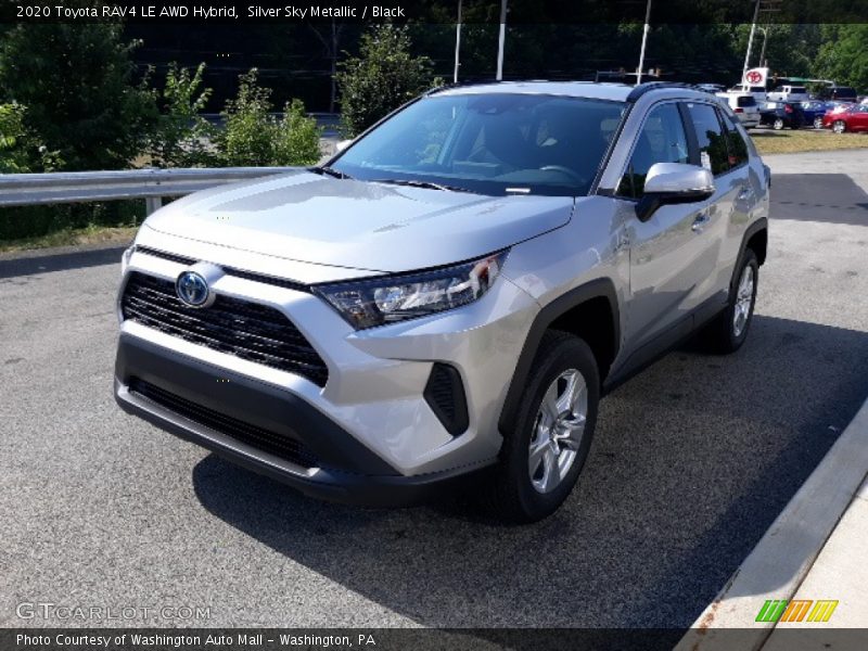 Silver Sky Metallic / Black 2020 Toyota RAV4 LE AWD Hybrid