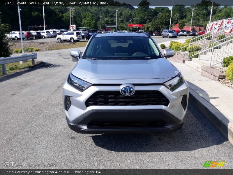 Silver Sky Metallic / Black 2020 Toyota RAV4 LE AWD Hybrid