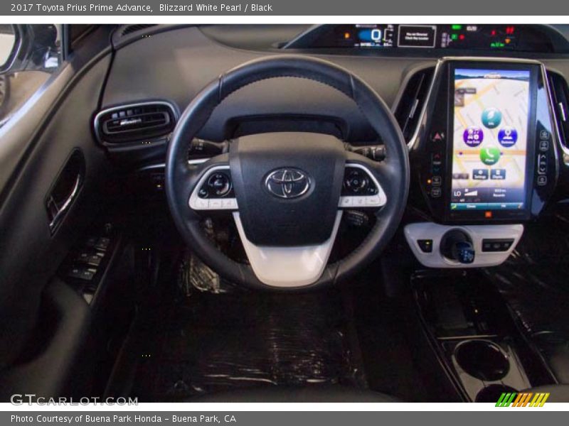 Blizzard White Pearl / Black 2017 Toyota Prius Prime Advance