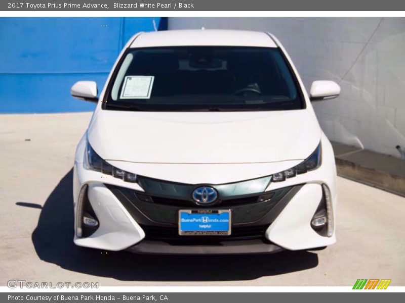 Blizzard White Pearl / Black 2017 Toyota Prius Prime Advance