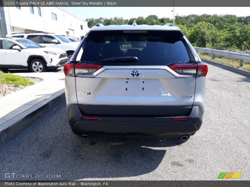 Silver Sky Metallic / Black 2020 Toyota RAV4 LE AWD Hybrid