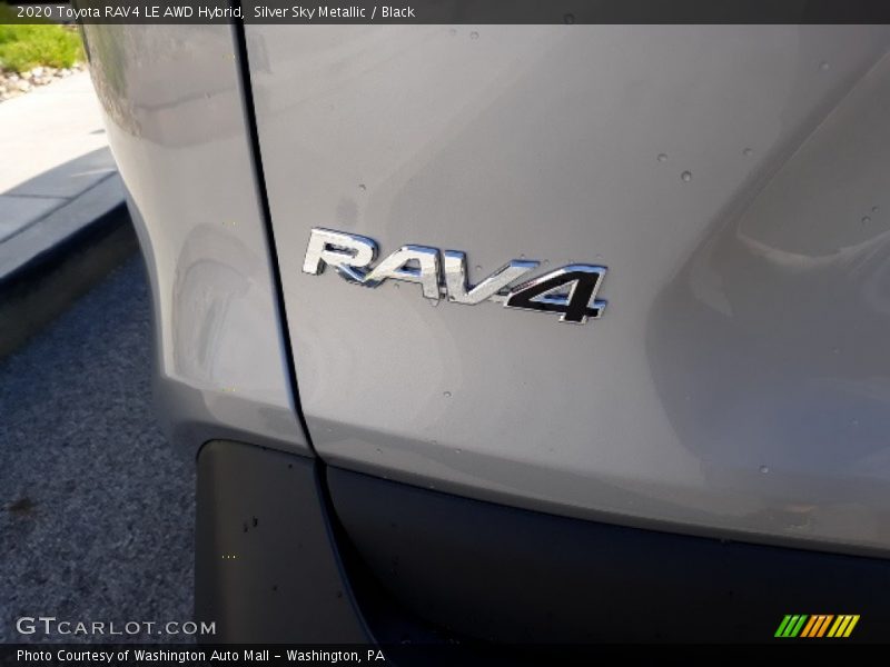 Silver Sky Metallic / Black 2020 Toyota RAV4 LE AWD Hybrid