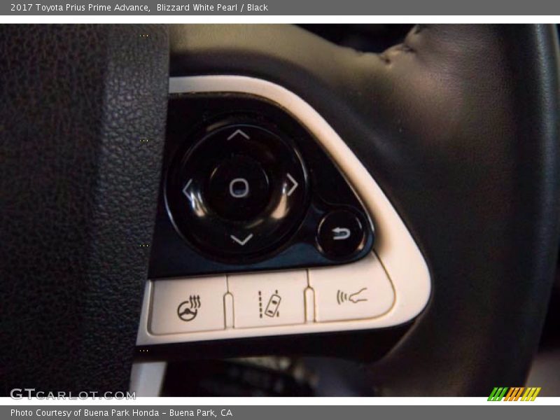 Blizzard White Pearl / Black 2017 Toyota Prius Prime Advance