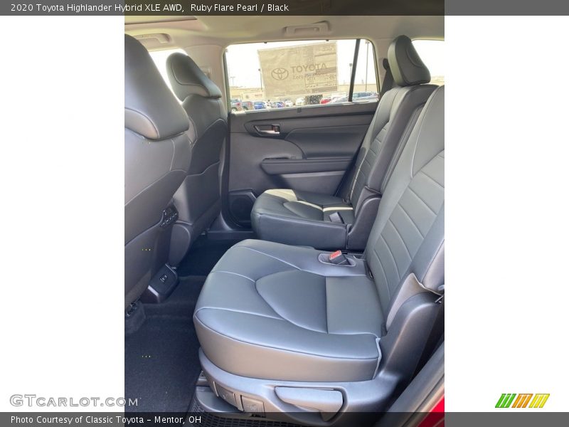 Rear Seat of 2020 Highlander Hybrid XLE AWD