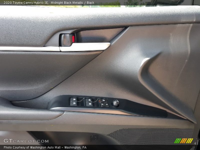 Midnight Black Metallic / Black 2020 Toyota Camry Hybrid SE
