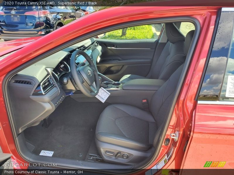 Supersonic Red / Black 2020 Toyota Camry XSE AWD