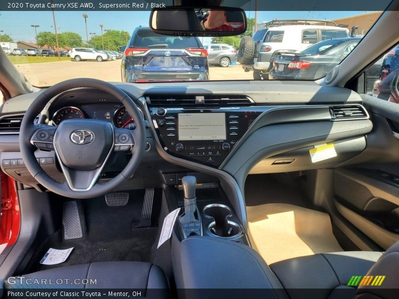 Supersonic Red / Black 2020 Toyota Camry XSE AWD