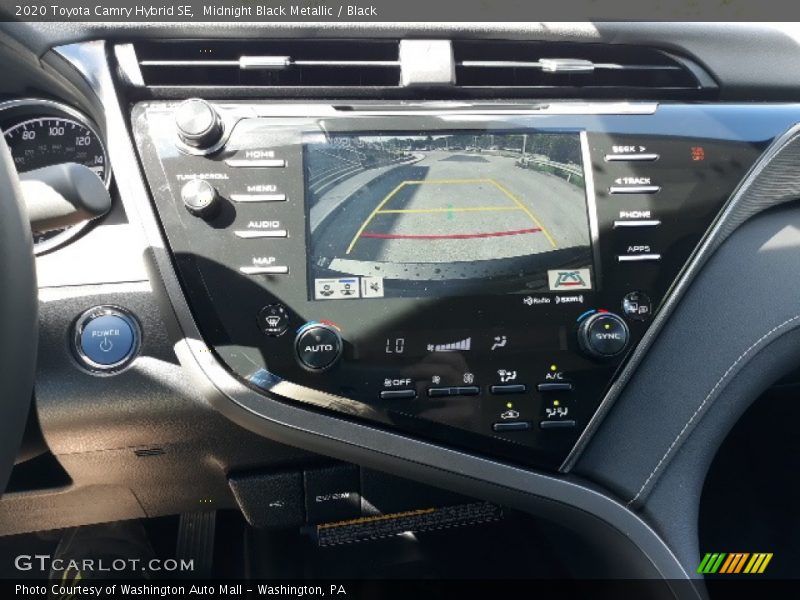 Midnight Black Metallic / Black 2020 Toyota Camry Hybrid SE