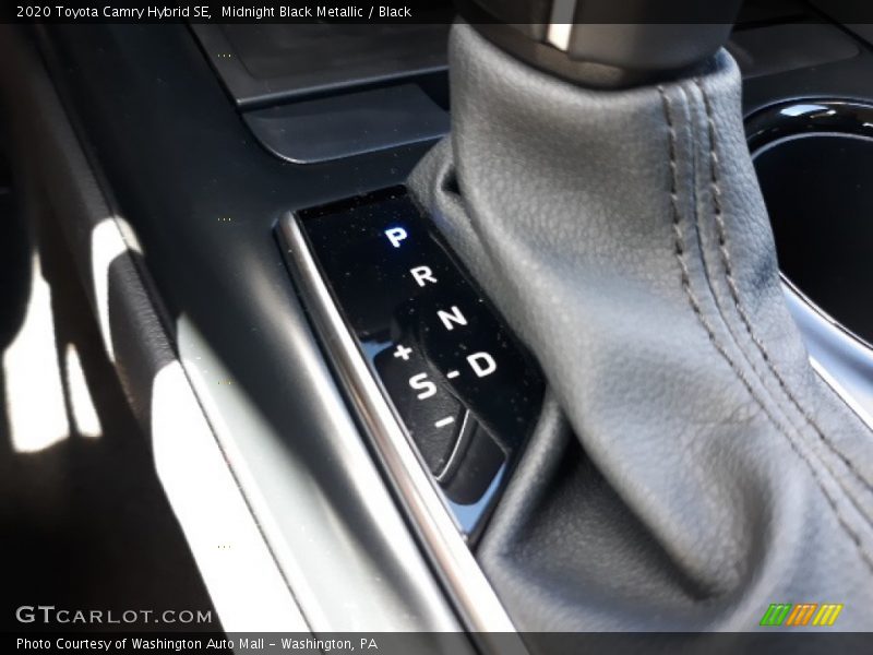 Midnight Black Metallic / Black 2020 Toyota Camry Hybrid SE