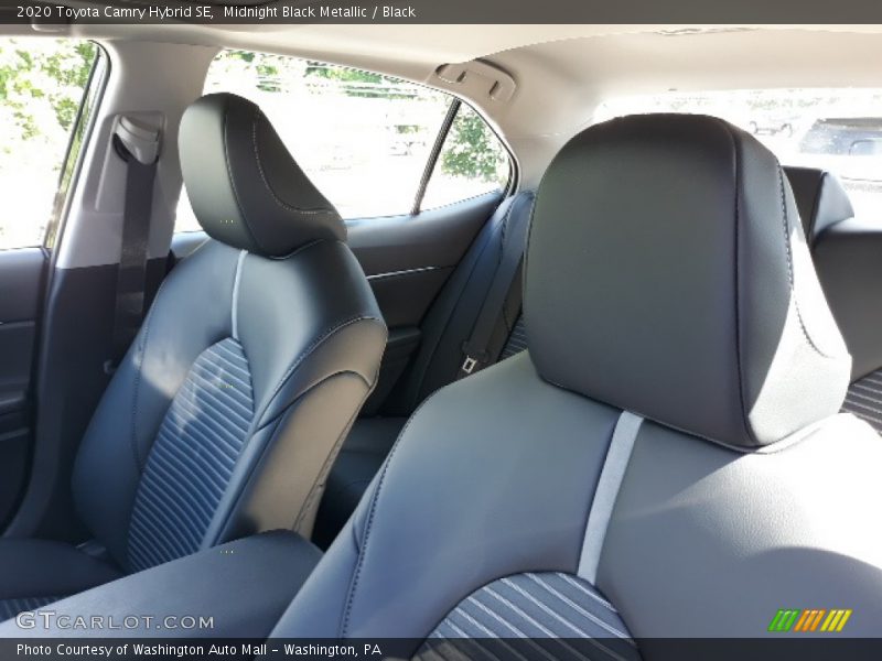 Midnight Black Metallic / Black 2020 Toyota Camry Hybrid SE