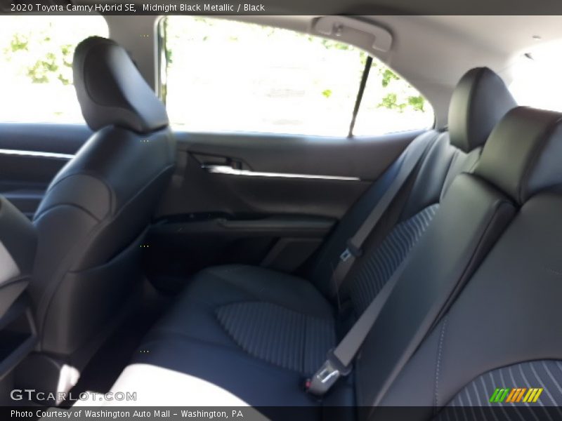 Midnight Black Metallic / Black 2020 Toyota Camry Hybrid SE