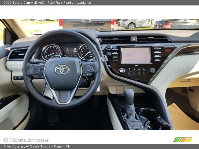 Ruby Flare Pearl / Macadamia 2020 Toyota Camry LE AWD