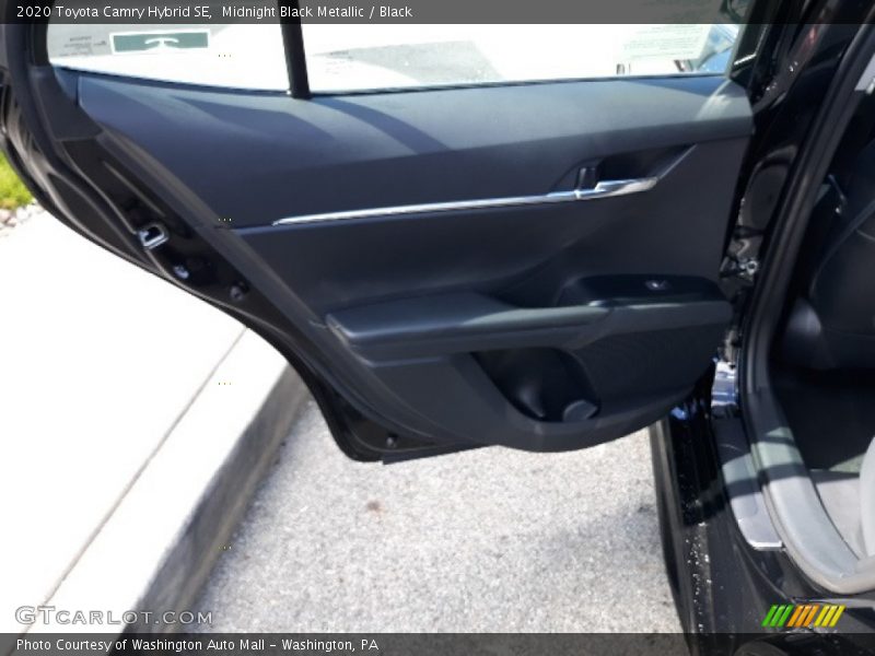 Midnight Black Metallic / Black 2020 Toyota Camry Hybrid SE