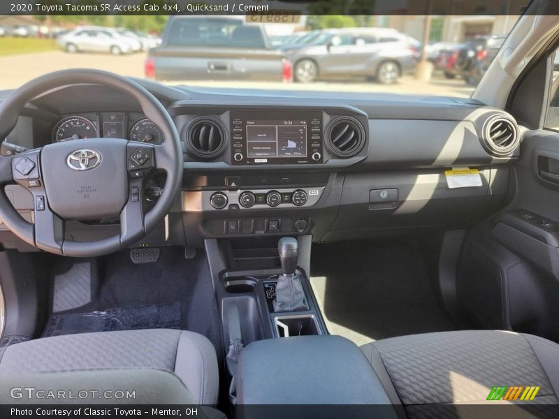  2020 Tacoma SR Access Cab 4x4 Cement Interior