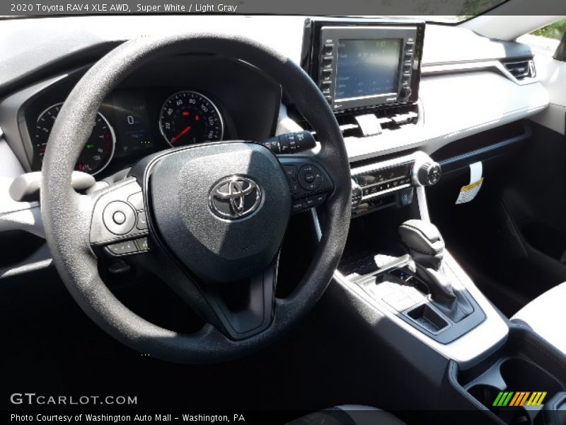 Super White / Light Gray 2020 Toyota RAV4 XLE AWD