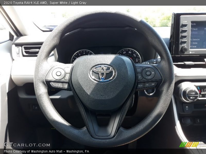 Super White / Light Gray 2020 Toyota RAV4 XLE AWD