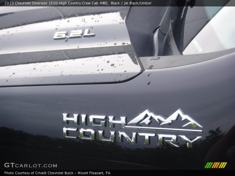 Black / Jet Black/Umber 2019 Chevrolet Silverado 1500 High Country Crew Cab 4WD