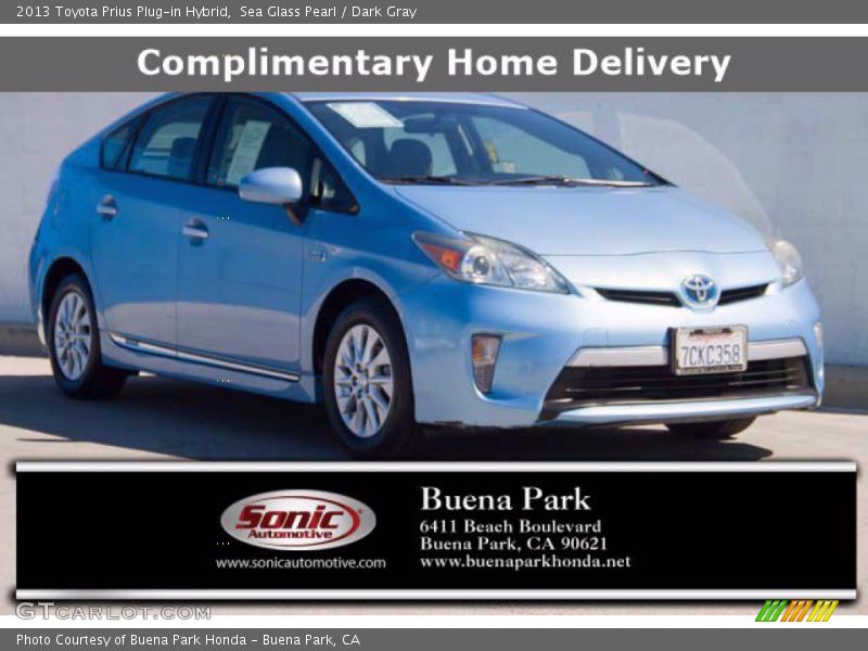 Sea Glass Pearl / Dark Gray 2013 Toyota Prius Plug-in Hybrid