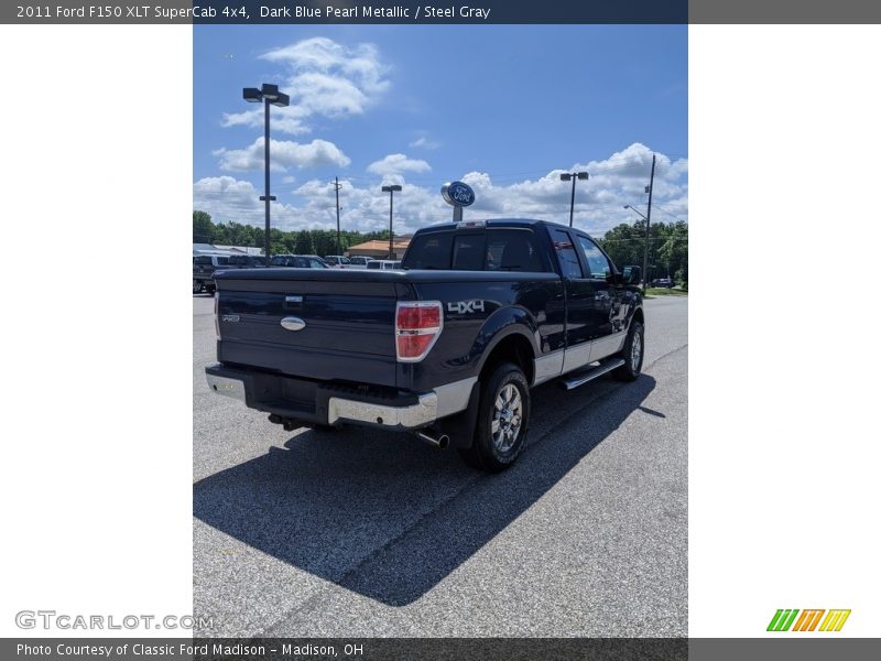 Dark Blue Pearl Metallic / Steel Gray 2011 Ford F150 XLT SuperCab 4x4