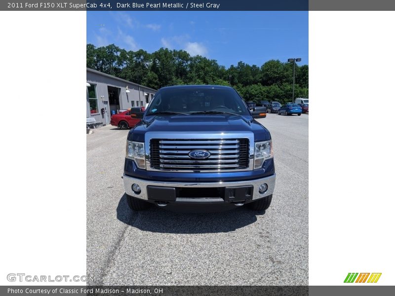 Dark Blue Pearl Metallic / Steel Gray 2011 Ford F150 XLT SuperCab 4x4