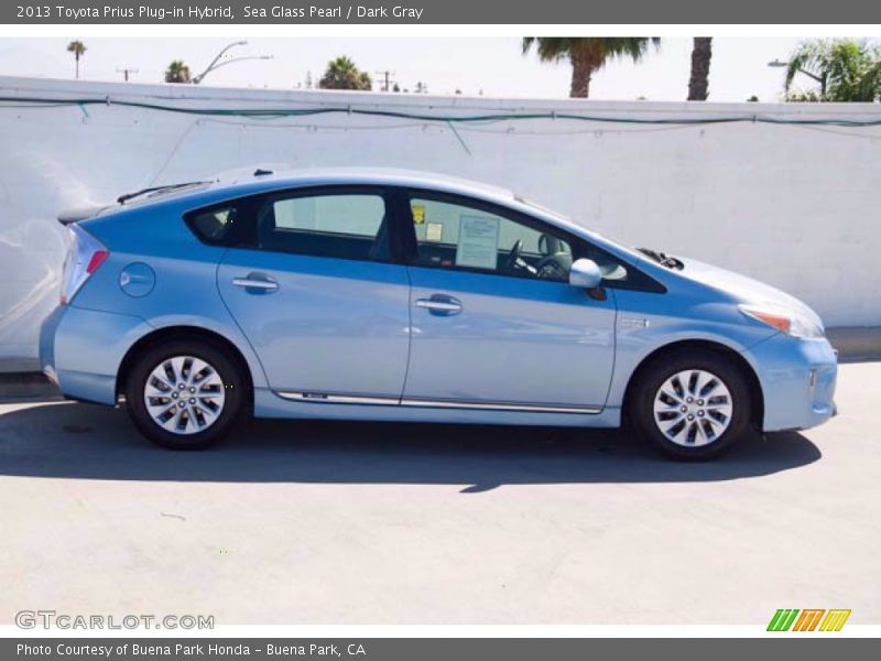 Sea Glass Pearl / Dark Gray 2013 Toyota Prius Plug-in Hybrid