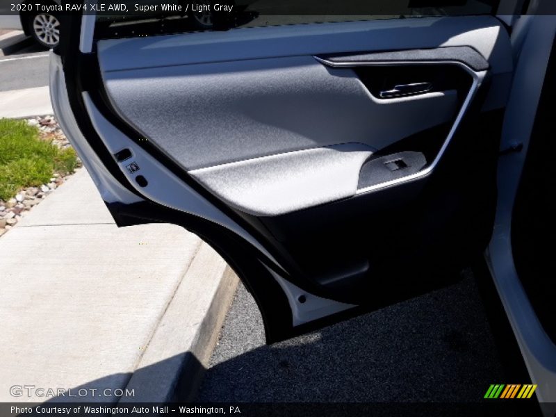 Super White / Light Gray 2020 Toyota RAV4 XLE AWD