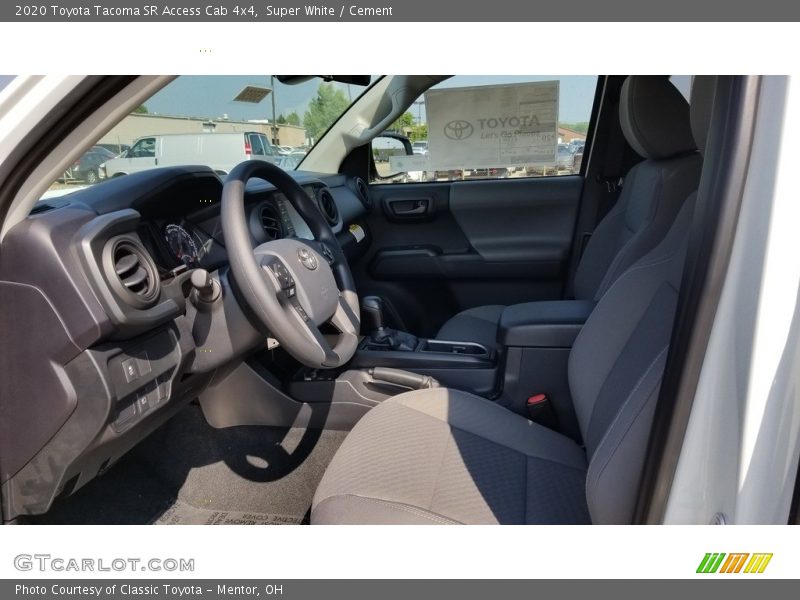 Super White / Cement 2020 Toyota Tacoma SR Access Cab 4x4