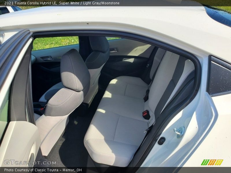 Super White / Light Gray/Moonstone 2021 Toyota Corolla Hybrid LE