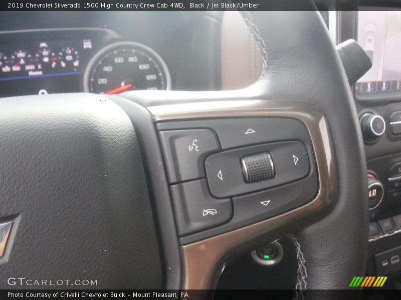 Black / Jet Black/Umber 2019 Chevrolet Silverado 1500 High Country Crew Cab 4WD