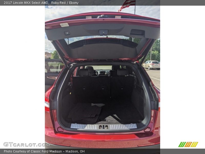 Ruby Red / Ebony 2017 Lincoln MKX Select AWD