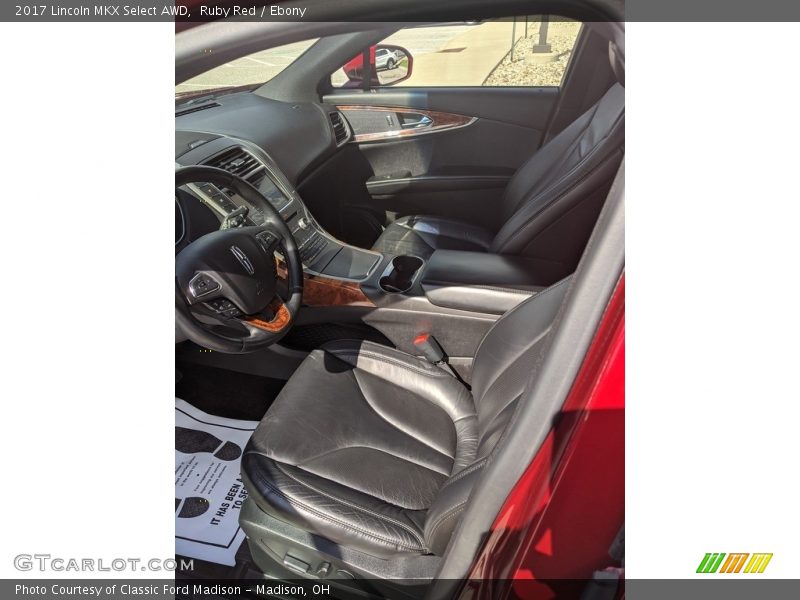 Ruby Red / Ebony 2017 Lincoln MKX Select AWD