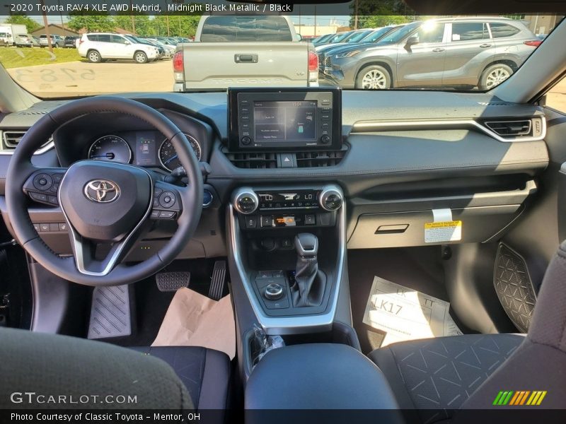 Midnight Black Metallic / Black 2020 Toyota RAV4 XLE AWD Hybrid