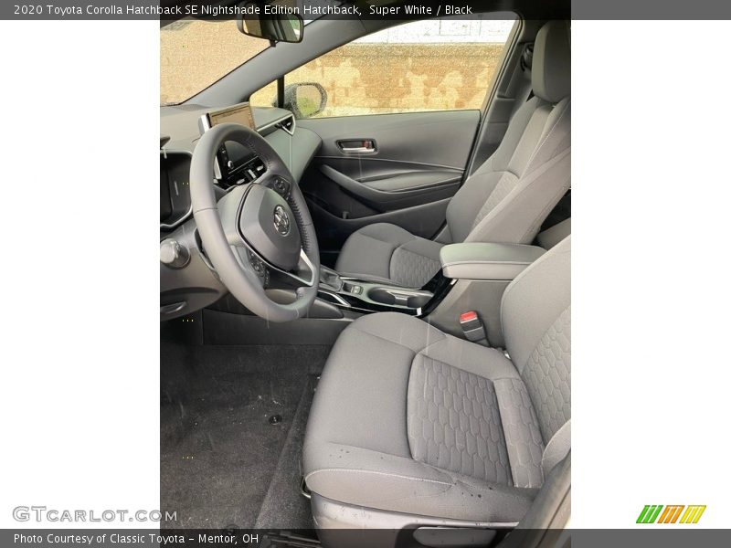 Front Seat of 2020 Corolla Hatchback SE Nightshade Edition Hatchback