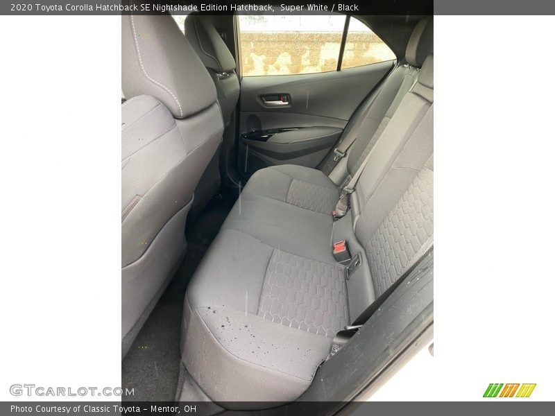 Rear Seat of 2020 Corolla Hatchback SE Nightshade Edition Hatchback